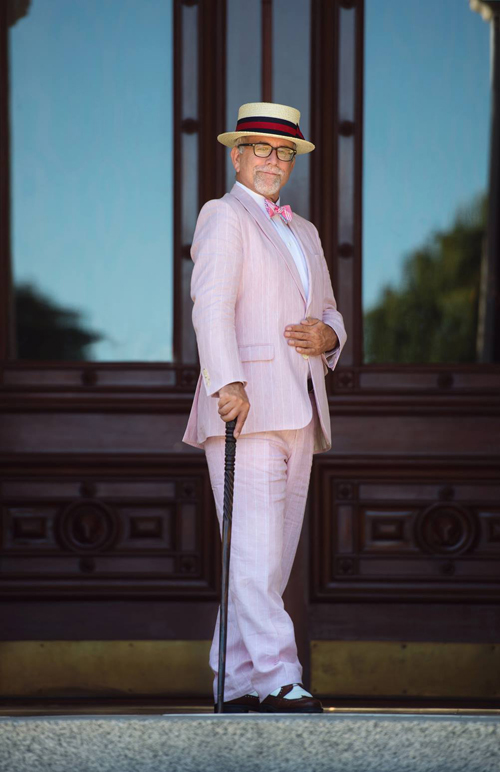 brooks brothers gatsby pink suit