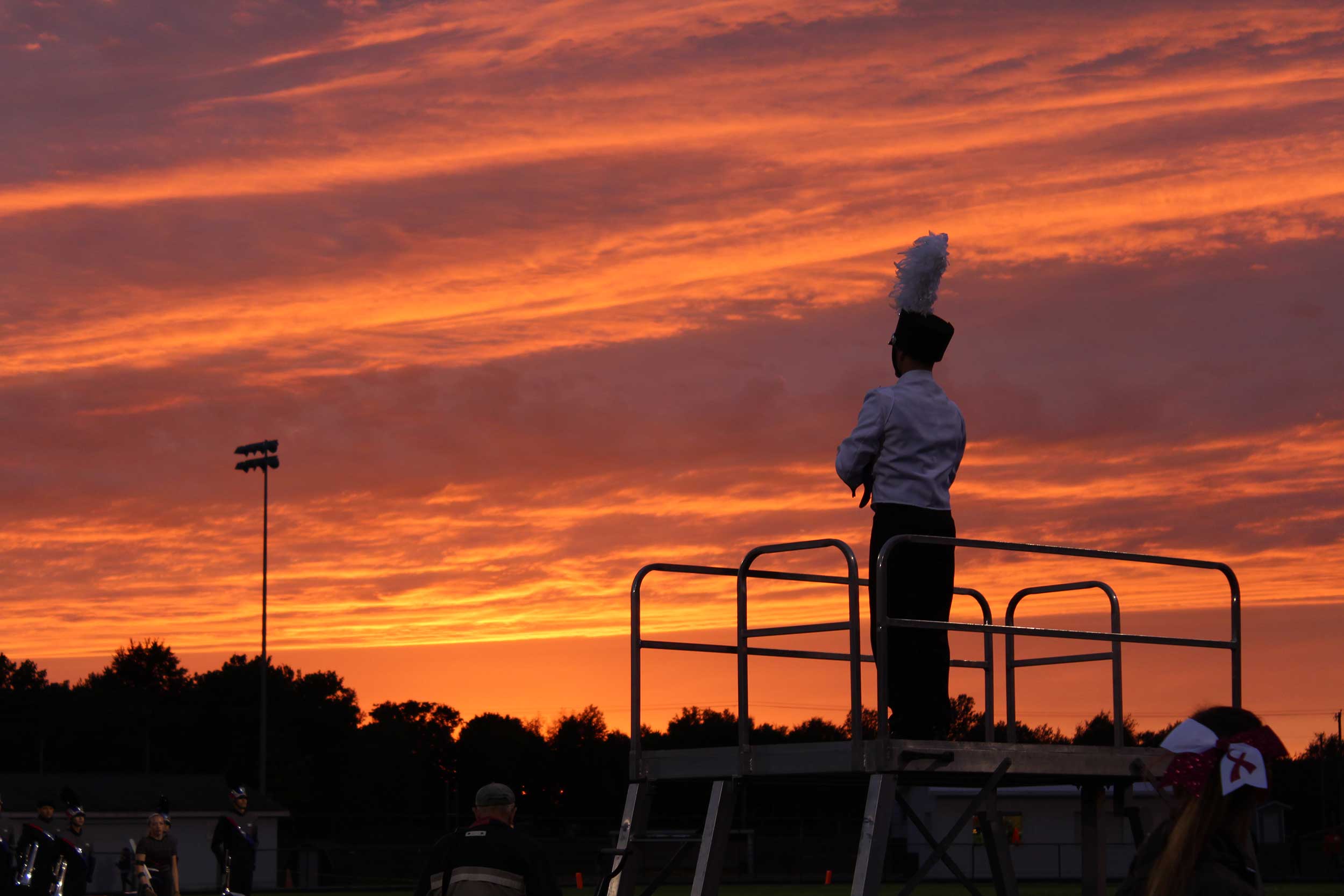 Newest Photo Spotlight shows off the band at sunset » Walsworth Yearbook Companies