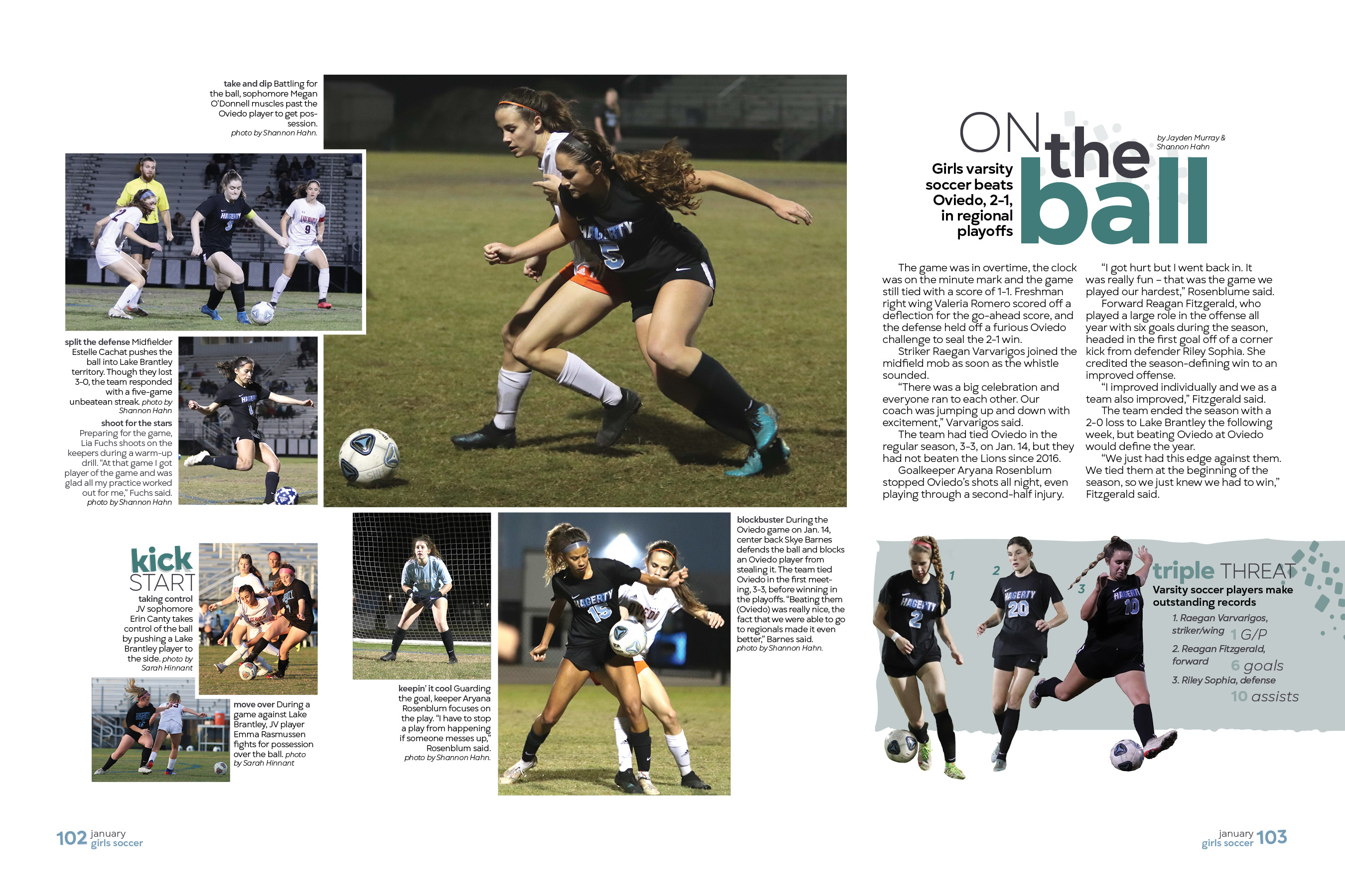 102 103 Girls Soccer Walsworth Yearbook Companies