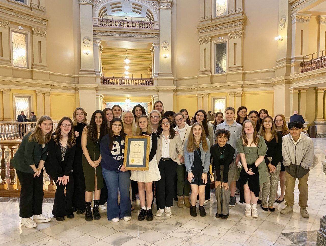 Kansas State House Honors Shawnee Mission Yearbook Programs